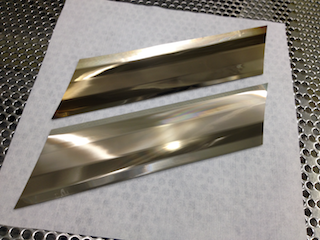 Roller-embossing shims, frontside